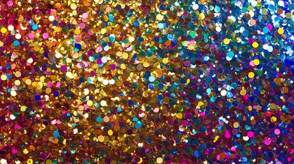 Tiny Colorful Confetti Dots Scattered Across a Bright Background in Rich and Vibrant Tones