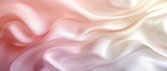 Fototapeta premium Elegant Draped Pastel Silk Fabric Texture Background
