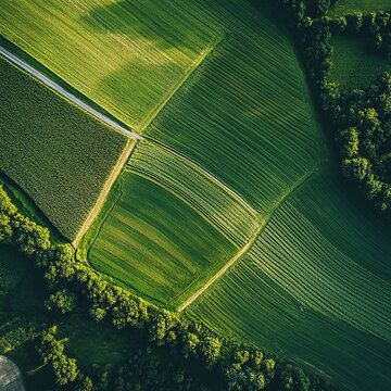 green and yellow faddy field background