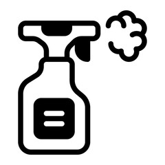 Spray glyph icon