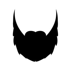 Beard silhouette. Vector