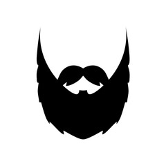 Beard silhouette. Vector