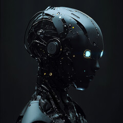 3d render of a robot person