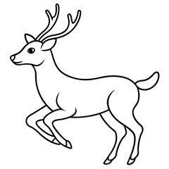 deer silhouette vector