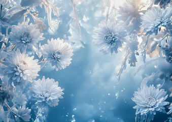 Beautiful winter nature scenery