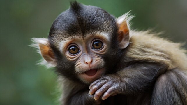 Macaquinhos fofo intelig&ecirc;ncia artificial.