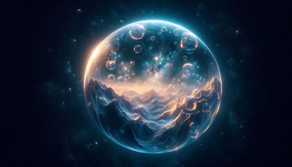 Obraz premium Galactic Sphere: The Beauty of the Cosmos