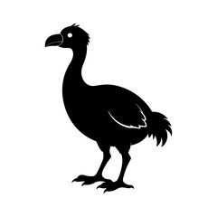 Dodo Silhouette Vector Illustration for History and Science Media © Jamshadul
