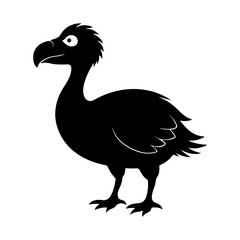 Dodo Silhouette Illustration for Historical Educational Content © Jamshadul