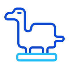 Obraz premium Dinosaur duoline icon