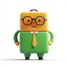 3d puppet business icon