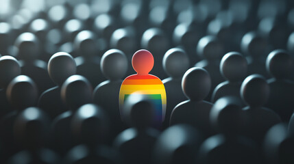 a lot of red and white people illustration with network leadership sign