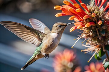 hummingbird on a flower