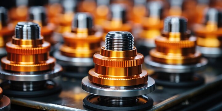 close up of audio mixer