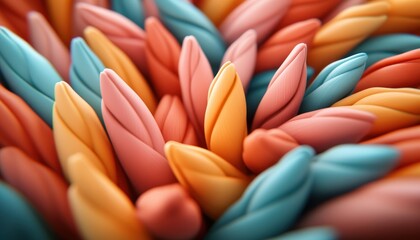 Artistic rendering of learning visuals forming communication pathways, showcasing awareness and support for autism spectrum disorder A vibrant abstract image depicting interconnectedness, neural