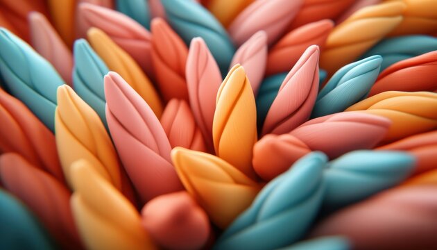 Artistic rendering of learning visuals forming communication pathways, showcasing awareness and support for autism spectrum disorder A vibrant abstract image depicting interconnectedness, neural