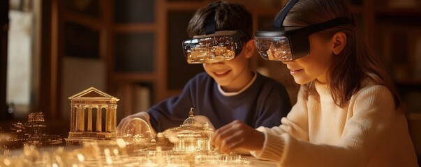 Children Engaging with AR Enhanced Historical Artifacts in Dynamic Virtual Field Trip
