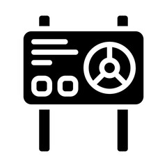 Nuclear Sign solid icon