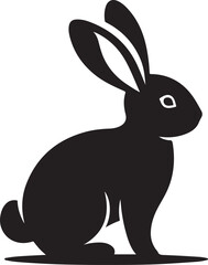Bunny/Easter silhouette vector collection.