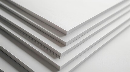 Obraz premium Smooth white paper canvas, enhancing the elegance and clarity of your visual presentations