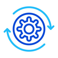 Gear duoline icon