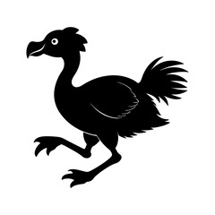 Creative Dodo Extinct Silhouette Illustration for Designers © Jamshadul