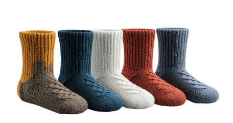 Plain white men's winter socks, minimalist.