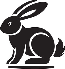 Bunny/Easter silhouette vector collection.