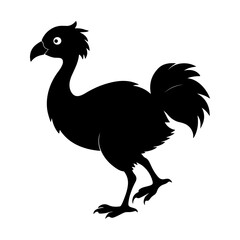 Creative Dodo Extinct Silhouette Vector Illustration © Jamshadul
