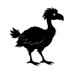Dodo Silhouette Vector Perfect for History and Science Use © Jamshadul