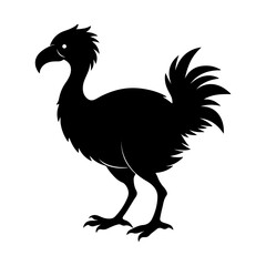 Dodo Silhouette Graphic for Educational and Museum Projects © Jamshadul