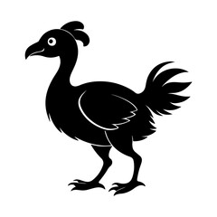 Dodo Silhouette Illustration for Science and History Projects © Jamshadul