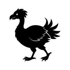 Vintage Dodo Silhouette Illustration for Educational Use © Jamshadul