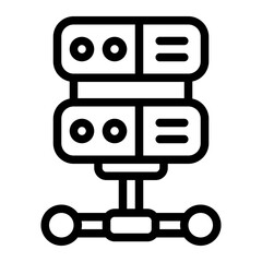 Fototapeta premium Server line icon