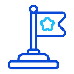Obraz premium Flag duoline icon