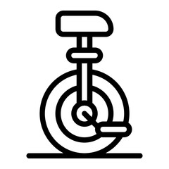 Unicycle line icon © spacepixel