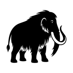 Woolly Mammoth Silhouette Illustration for Fashion and Decor