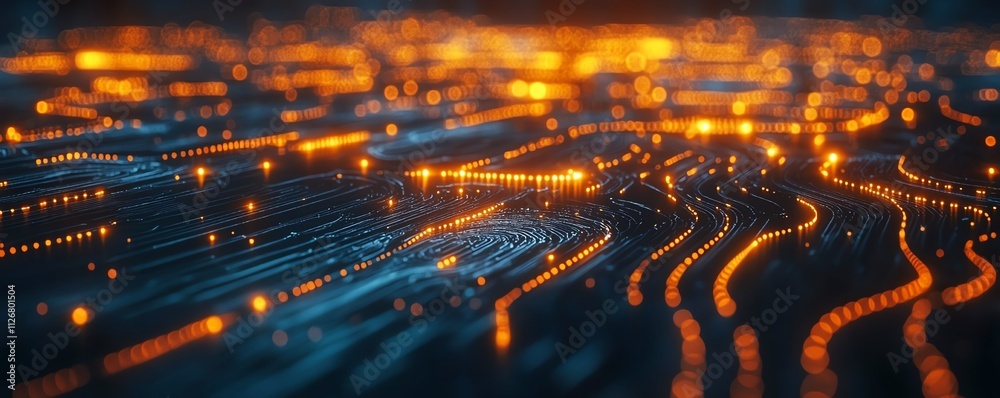 Leinwandbilder a surreal abstract network of connected nodes, representing digital communication and data exchange,