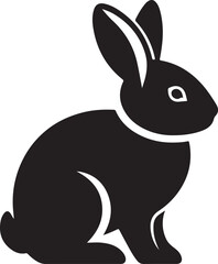 Fototapeta premium Bunny/Easter silhouette vector collection.