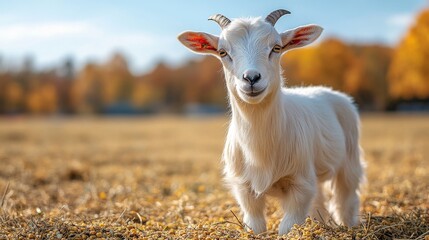 Obraz premium goat ready to eat food