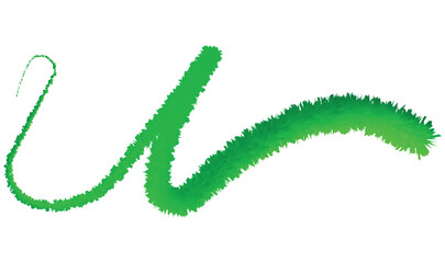 Green eco Letter U Logo Template Design