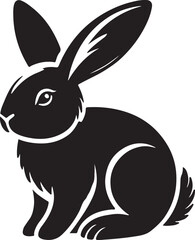 Bunny/Easter silhouette vector collection.