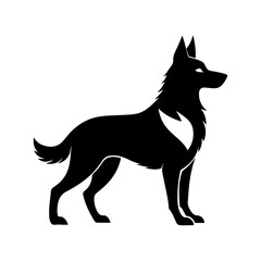 Dog Silhouette Graphic for Print and Digital Projects