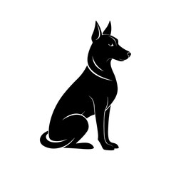 Dog Silhouette Art Perfect for Pet Related Designs