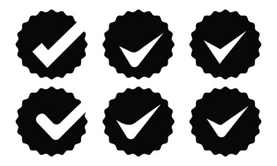 Checkmark icon. Checkmark vector. Check mark icons set. Check marks symbol collection.