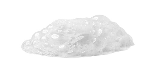 Soap foam or shampoo Soap foam texture or shampoo surface with bubble isolated with clipping path on background.