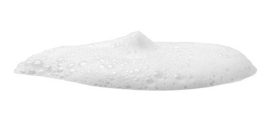 Soap foam or shampoo Soap foam texture or shampoo surface with bubble isolated with clipping path on background.