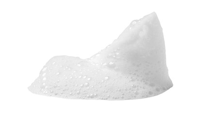 Soap foam or shampoo Soap foam texture or shampoo surface with bubble isolated with clipping path on background.