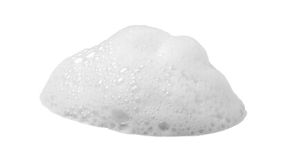 Soap foam or shampoo Soap foam texture or shampoo surface with bubble isolated with clipping path on background.