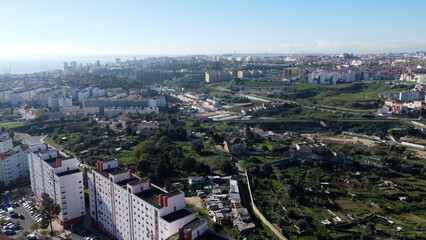 chelas, lisboa, vista aérea, drone, obras